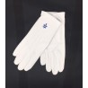 White Gloves with Blue Square & Compass