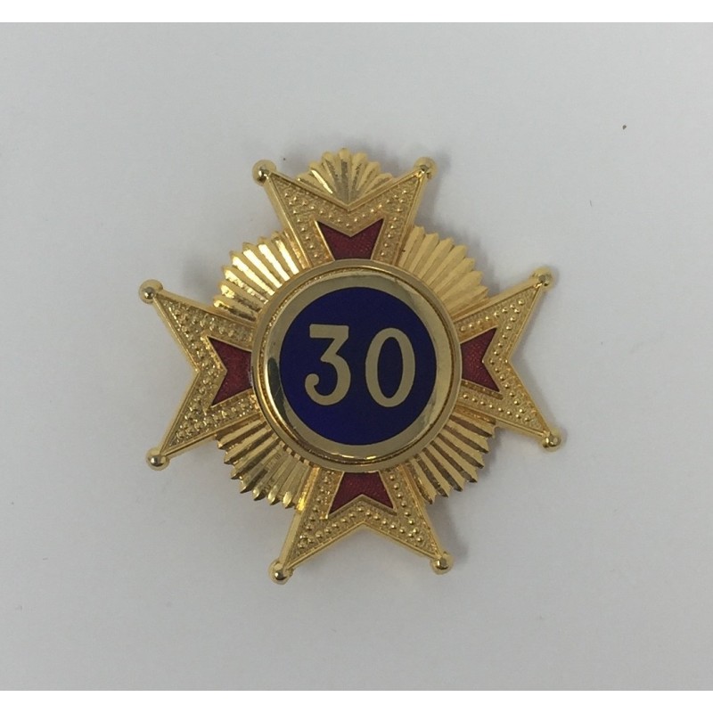 RC 30th Degree Star Jewel  Metal Gilt And Enamel