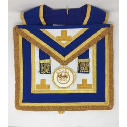 Craft Provincial/Metropolitan Full Dress Masonic Apron & Collar (Finest Quality) with Badge